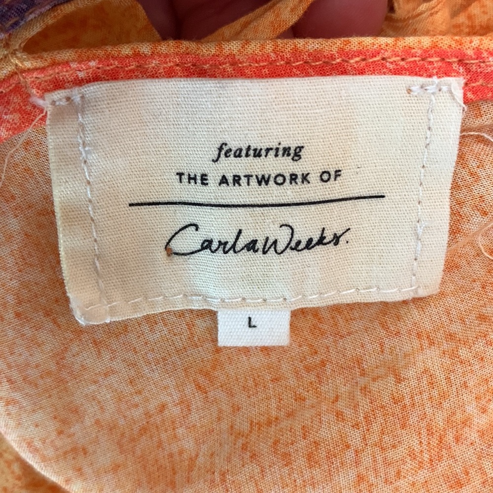 Anthropologie x Carla Weeks Setting Sun Maxi Dress - Picture 11 of 13